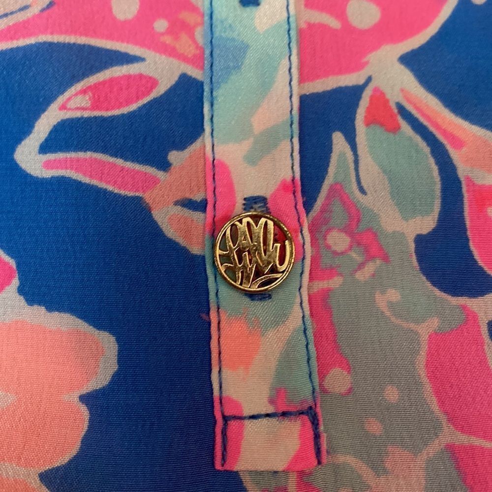 NWOT - Lilly Pulitzer Bennet Blue Bay Dreamin Elsa Blouse - Size Small - Picture 6 of 12